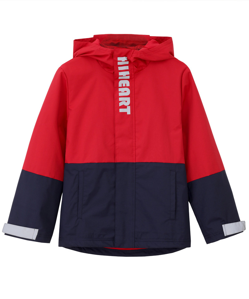 Hiheart 3-9T dječja jakna za dječake s kapuljačom, vodootporna na vjetar, dječja kišna jakna s mrežastom postavom, lagana vanjska vjetrovka