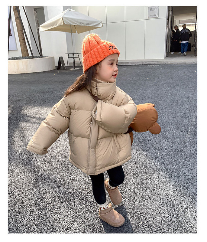 Gornja odjeća za korejsku djecu 2023. Zimski kaput za djevojčice Dječja podstavljena zimska jakna Dječja odjeća za djevojčice, topla, deblja