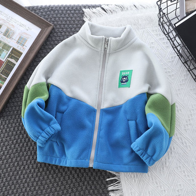 Rudens žiemos vaikiška vilnonė striukė vaikams, 3 spalvų kratinys su apykakle, skirtas paaugliams berniukams nuo 1 iki 12 metų paltas