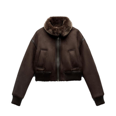 Nova ženska odjeća u ležernom europskom i američkom stilu, modna svestrana dvostrana jakna na preklop za žene