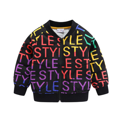 Mudkingdom Jakna za dječake i djevojčice s ispisom zvijezda, pamučne pune jakne s patentnim zatvaračem za malu djecu, gornja odjeća