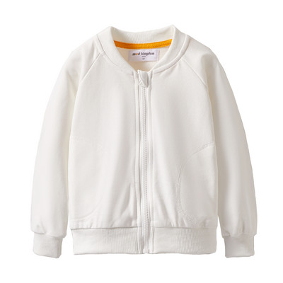 Mudkingdom Jakna za dječake i djevojčice s ispisom zvijezda, pamučne pune jakne s patentnim zatvaračem za malu djecu, gornja odjeća