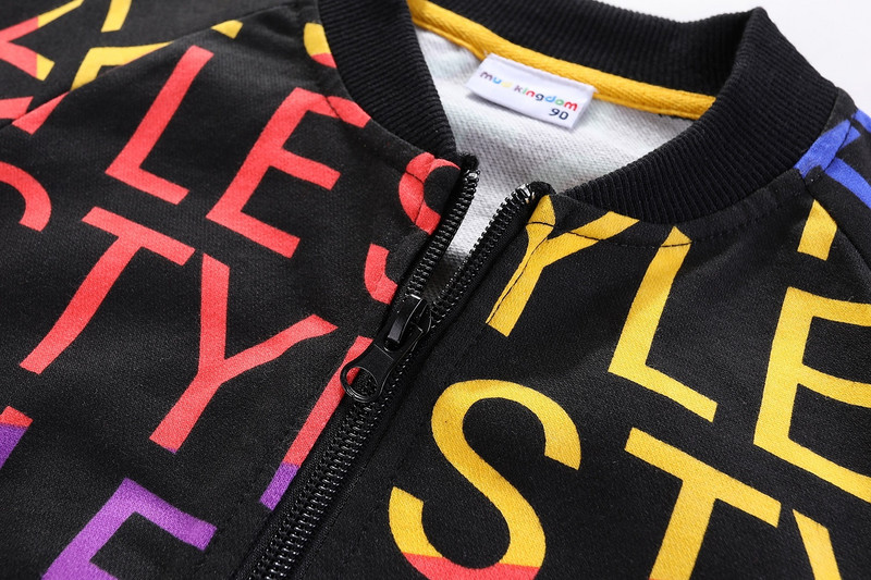 Mudkingdom Jakna za dječake i djevojčice s ispisom zvijezda, pamučne pune jakne s patentnim zatvaračem za malu djecu, gornja odjeća