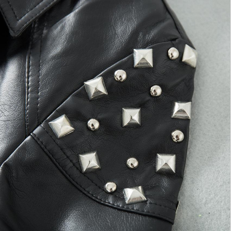 2023. gada pavasaris Jauns modes zīmols Taizemes stila kniedes pērlītes Leoparda raksta odere lokomotīve Pu ādas īsa jaka wq1198