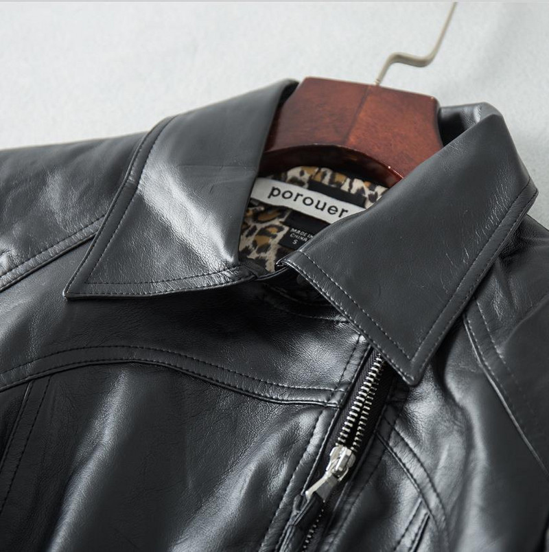 2023. gada pavasaris Jauns modes zīmols Taizemes stila kniedes pērlītes Leoparda raksta odere lokomotīve Pu ādas īsa jaka wq1198