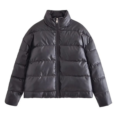 Jaqueta Feminina Kožne jakne Ženski kaput Debela topla gornja odjeća Crna jakna Casacas de Cuero Veste Cuir Femme traf Gornja odjeća