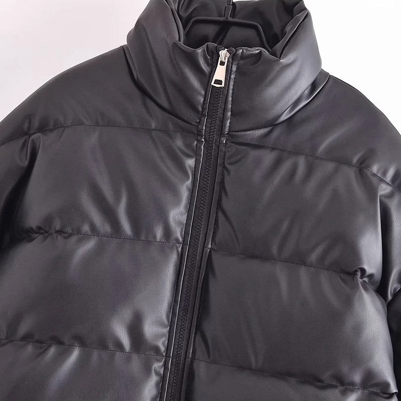 Jaqueta Feminina Kožne jakne Ženski kaput Debela topla gornja odjeća Crna jakna Casacas de Cuero Veste Cuir Femme traf Gornja odjeća