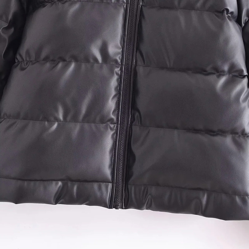 Jaqueta Feminina Kožne jakne Ženski kaput Debela topla gornja odjeća Crna jakna Casacas de Cuero Veste Cuir Femme traf Gornja odjeća