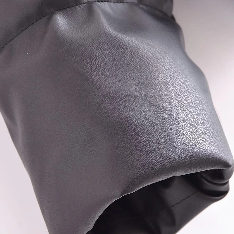 Jaqueta Feminina Kožne jakne Ženski kaput Debela topla gornja odjeća Crna jakna Casacas de Cuero Veste Cuir Femme traf Gornja odjeća