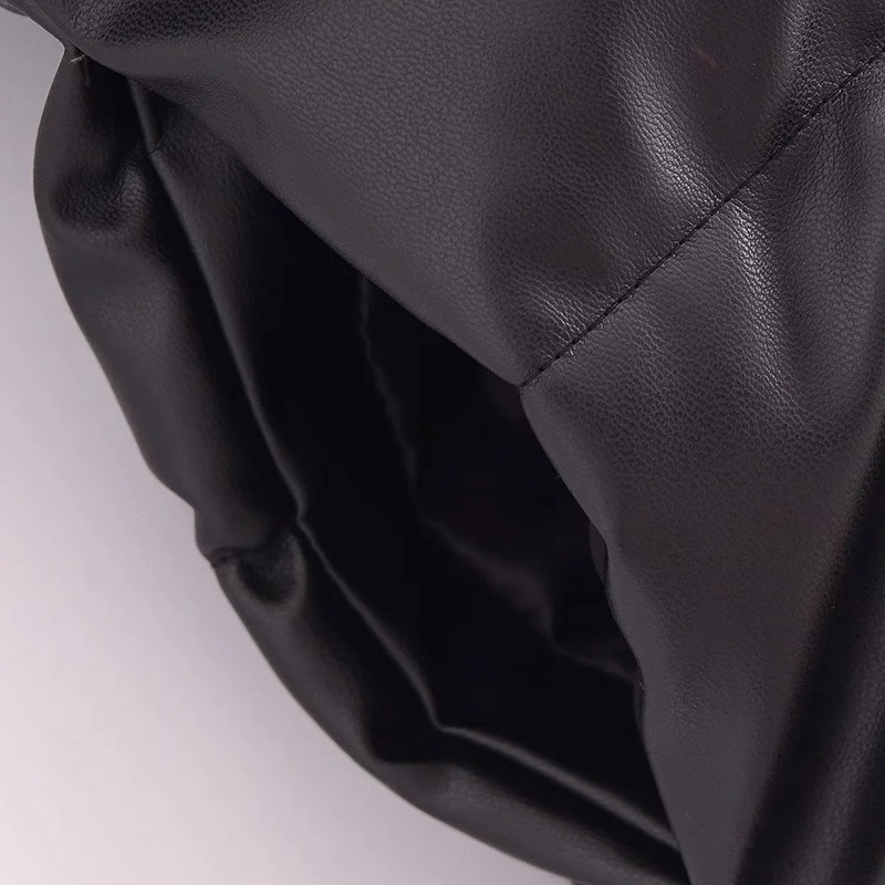 Jaqueta Feminina Kožne jakne Ženski kaput Debela topla gornja odjeća Crna jakna Casacas de Cuero Veste Cuir Femme traf Gornja odjeća