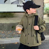 Modna jakna s kapuljačom za dječake, vjetrovka, vodootporna, za malu djecu, tinejdžere, dječji kaput, proljetna ležerna odjeća za bebe 4-16 godina G21