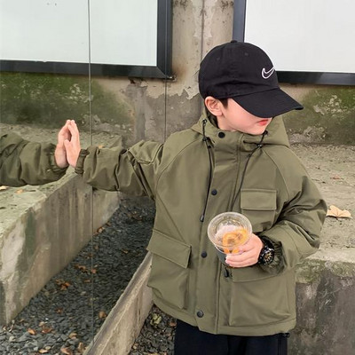 Modna jakna s kapuljačom za dječake, vjetrovka, vodootporna, za malu djecu, tinejdžere, dječji kaput, proljetna ležerna odjeća za bebe 4-16 godina G21