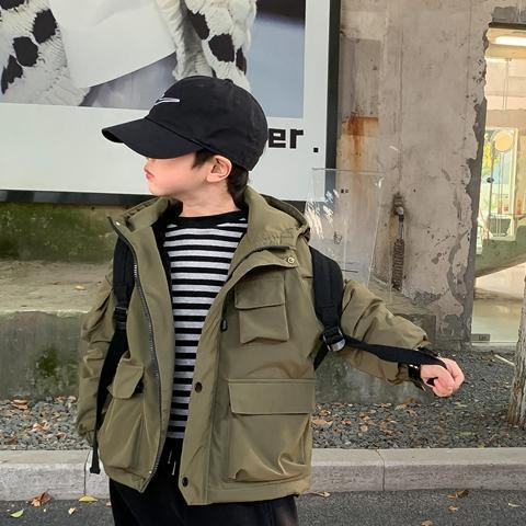 Modna jakna s kapuljačom za dječake, vjetrovka, vodootporna, za malu djecu, tinejdžere, dječji kaput, proljetna ležerna odjeća za bebe 4-16 godina G21