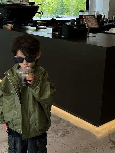 Jachete PU pentru băieți 2-8T, haine pentru copii mici, pentru bebeluși, toamnă, iarnă, haine pentru sugari, haine pentru copii, haine de stradă, ținute pentru copii