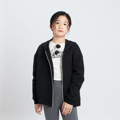 Jachetă cu glugă pentru copii Versiune coreeană Jachetă lejeră cu fermoar pentru copii pentru adolescentă 4-13 ani Hanorac Îmbrăcăminte exterioară