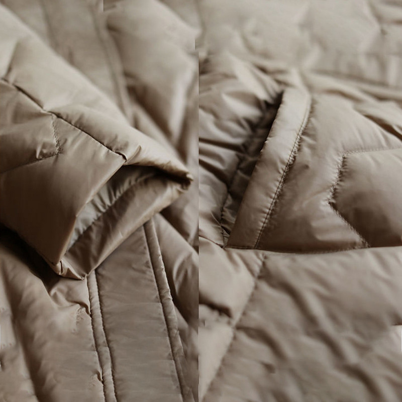 Retro sjajna topla donja jakna Jednobojna ženska skraćena donja jakna Zimski dugi rukavi Zatvarači Parke Lagane podstavljene jakne