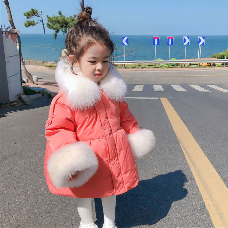 Virsdrēbes Parkas O-veida kakla apkakle ar vienrindu, masīvu parastu kokvilnu, jauna mode, vienkārša, ērta, jauka, silta ziema rudens meitenes