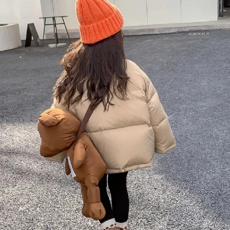 2023 Coreeană pentru copii îmbrăcăminte exterioară fetiță haină de iarnă Jachetă de iarnă cu căptușeală pentru copii îmbrăcăminte pentru copii pentru fetițe îngroșate cald