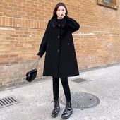 Novi vuneni kaputi 2023. Ženska jakna Hepburn Wind A-kroja Vunene parke Ženska velika veličina 6XL Vuneni kaput Jednoredne vunene jakne