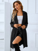 Proljeće ljeto Novi ženski uski kaput s dvostrukim kopčanjem s V-izrezom Trenč kaput za žene Jakne za žene 2023. Dugi gornji kaput