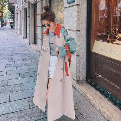 Ženski baloner za 2021. Modni jesen-zima ležerni pamuk s velikom vintage dugom jaknom Kaput Gornja odjeća s dvostrukim kopčanjem