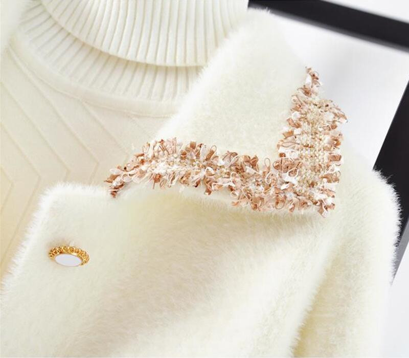 Sieviešu vilnas jaka 2023. gada jauns sieviešu vilnas mētelis Pavasara un rudens sieviešu mēteļi Īsi, slaidi Biezi Silti Jakas Sieviešu Melns