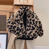Nove jakne za dječake Flis Leopard Dječji kaputi Modna dječja gornja odjeća Proljeće Jesen 2022-018