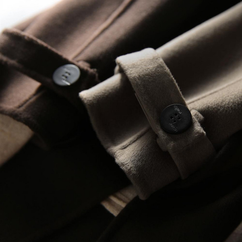 jesen i zima novi stil vjetrovke kratki stil dobar za nošenje dvoredno kopčanje dugih rukava široki tanki modni kaput za sve vrste