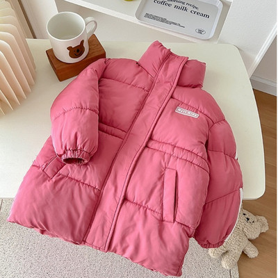 Dječja pamučna podstavljena odjeća Zimske deblje jakne za dječake i djevojčice Jednobojni kaput