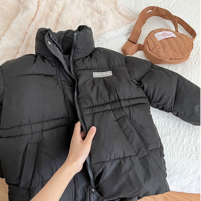 Dječja pamučna podstavljena odjeća Zimske deblje jakne za dječake i djevojčice Jednobojni kaput