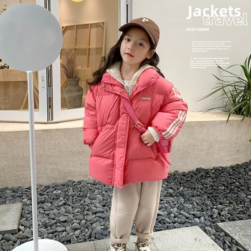 Dječja pamučna podstavljena odjeća Zimske deblje jakne za dječake i djevojčice Jednobojni kaput