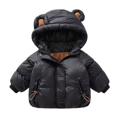 Fiúk lányok téli plusz bársony meleg kapucnis Kabát 0-7 éves Beibei koreai változat kabát vastagított divat Gyerekruha