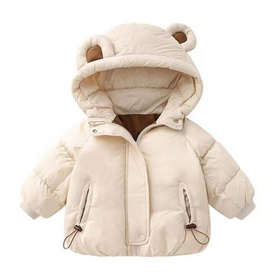 Fiúk lányok téli plusz bársony meleg kapucnis Kabát 0-7 éves Beibei koreai változat kabát vastagított divat Gyerekruha