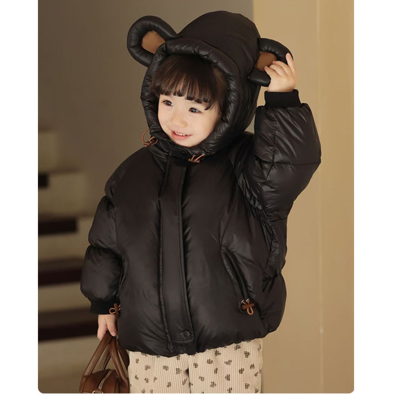 Fiúk lányok téli plusz bársony meleg kapucnis Kabát 0-7 éves Beibei koreai változat kabát vastagított divat Gyerekruha
