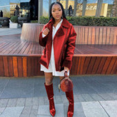 Jesen Zima Debele tople bunde od umjetnog krzna Ženske kožne plišane jakne Ženske tanke motociklističke Osnovne jakne Plišana ležerna gornja odjeća