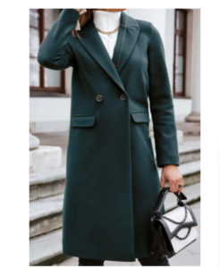 Novi elegantni ženski kaput za jesen i zimu 2022., modni vuneni kaputi s dugim odijelom i ovratnikom, ženski šik kaput toplog temperamenta