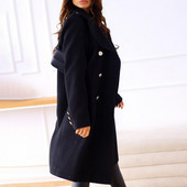 Održava toplinu, otporan na hladnoću, vuneni kaput s dvostrukim kopčanjem za zimu