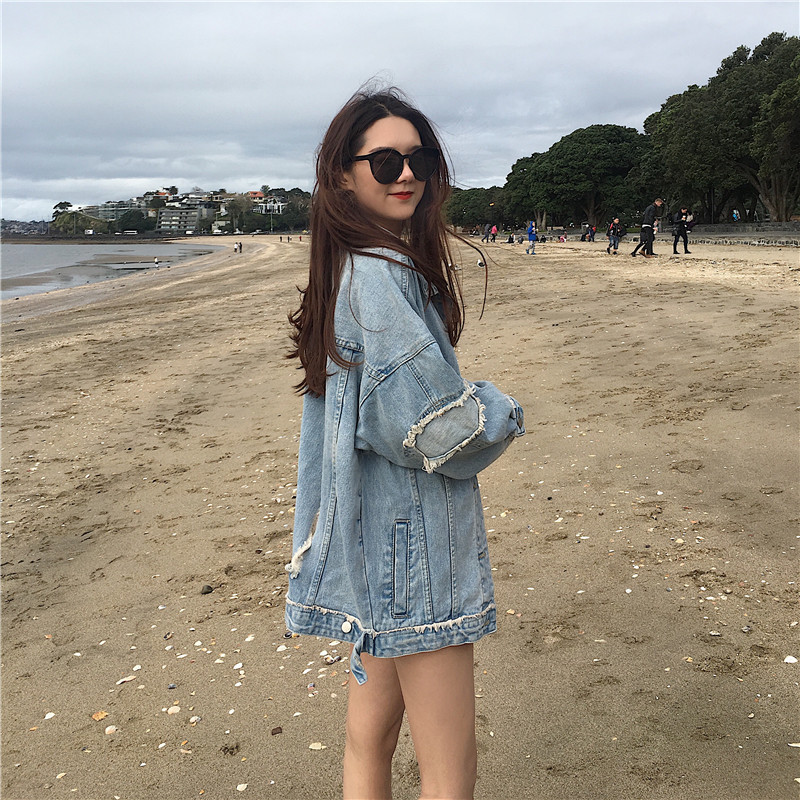 Jachete din denim coreeană pentru femei, buzunare solide, guler răsturnat, îmbrăcăminte elegantă pentru femei, haine de jeans, îmbrăcăminte de stradă, retro Harajuku, crop top nou