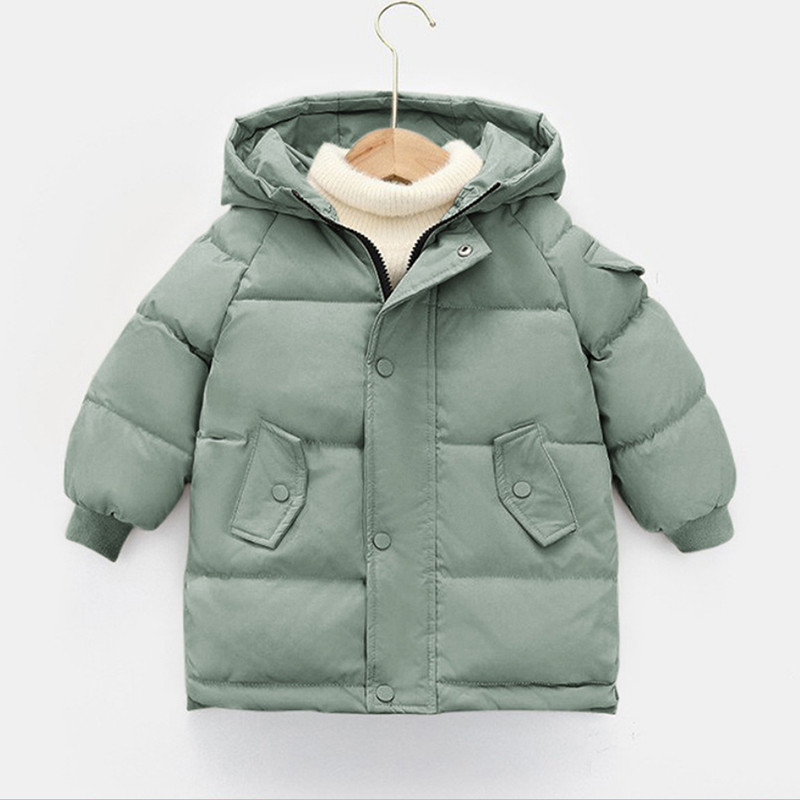Paltoane de iarnă pentru copii Jachete lungi groase băieți fete haină îmbrăcăminte exterioară caldă din bumbac haină cu glugă costum de zăpadă pardesiu 2 4 6 8 10 Y