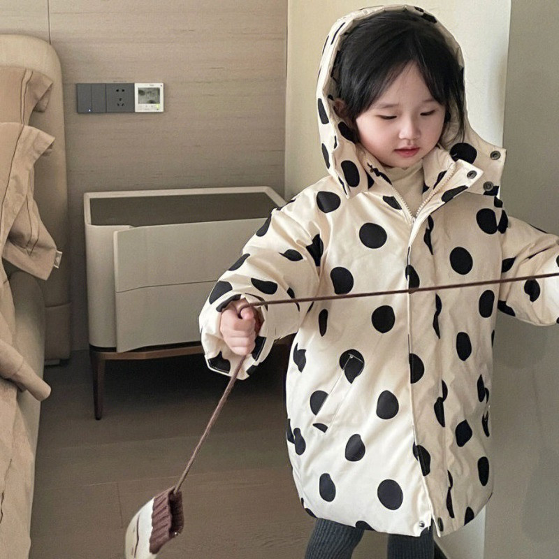 2023 Korejske dječje jakne Podstavljena jesenska gornja odjeća za djevojčice Zimska jakna za djevojčice Kaputi Dječja odjeća od 2 do 9 godina Q678