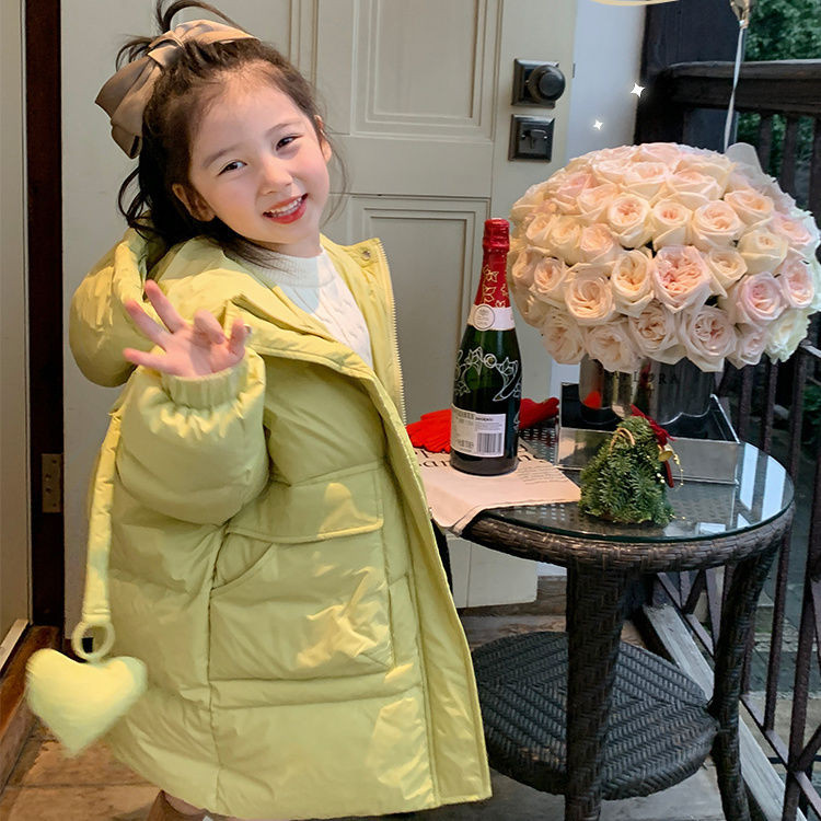 2023. gada meitenes, mazuļi, ziemas garie mēteļi, bērni mīl ar kapuci, kokvilnas polsterējums, biezs, silts mētelis bērniem, modes mēteļi, drēbes