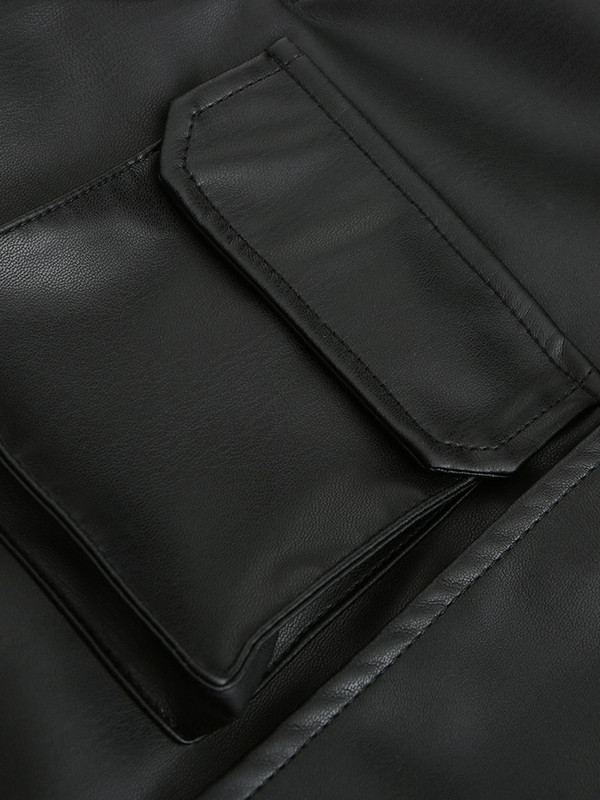 Ailegogo nova proljetna ženska jakna od pu umjetne kože s remenom, uska ženska moto biciklistička gornja odjeća s džepnim reverom