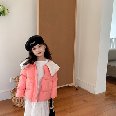 Dječja pamučna podstavljena odjeća Jakne za dječake Male bebe Kaputi s velikim vunenim ovratnikom Odjeća od janjeće vune