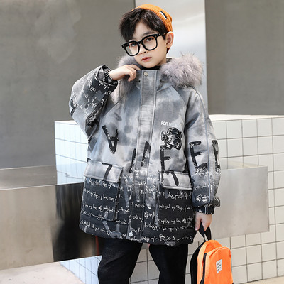 Palton de iarnă pentru băiat Paltoane de băiat căptușite din bumbac, pentru copii, groase, calde, pentru copii, haine din blană, haine stil casual pentru băieți 6 8 10 12 14