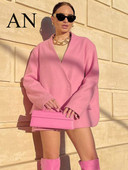 Jesen i zima 2022. Modni uredski kaputi i jakne s V izrezom Ženski zimski kaput Ženska zimska odjeća Ženska odjeća