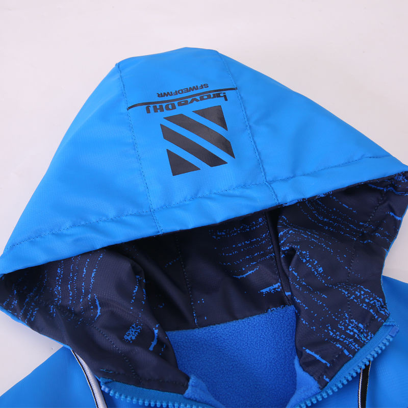 Dječja gornja odjeća Kaputi za dječake Jesenska sportska topla odjeća s obje strane Tinejdžerska jakna za dječake Flis vjetrovka Vjetrootporna jakna Dječja