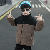 2023 m. Nauji vaikiški vilnoniai paltai berniukams rudens žiemos berniuko šiltos striukės laisvalaikio paltai Vilnos stori viršutiniai drabužiai vaikiški paltai berniukui