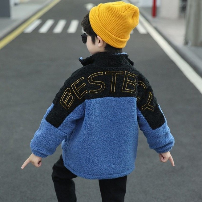2023 m. Nauji vaikiški vilnoniai paltai berniukams rudens žiemos berniuko šiltos striukės laisvalaikio paltai Vilnos stori viršutiniai drabužiai vaikiški paltai berniukui