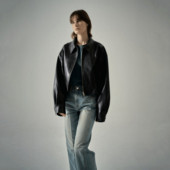 Slatka cool kožna jakna Jesen 2023. Minimalistički stil s reverom dugih rukava od Pu meke kože Kratki kožni top za žene