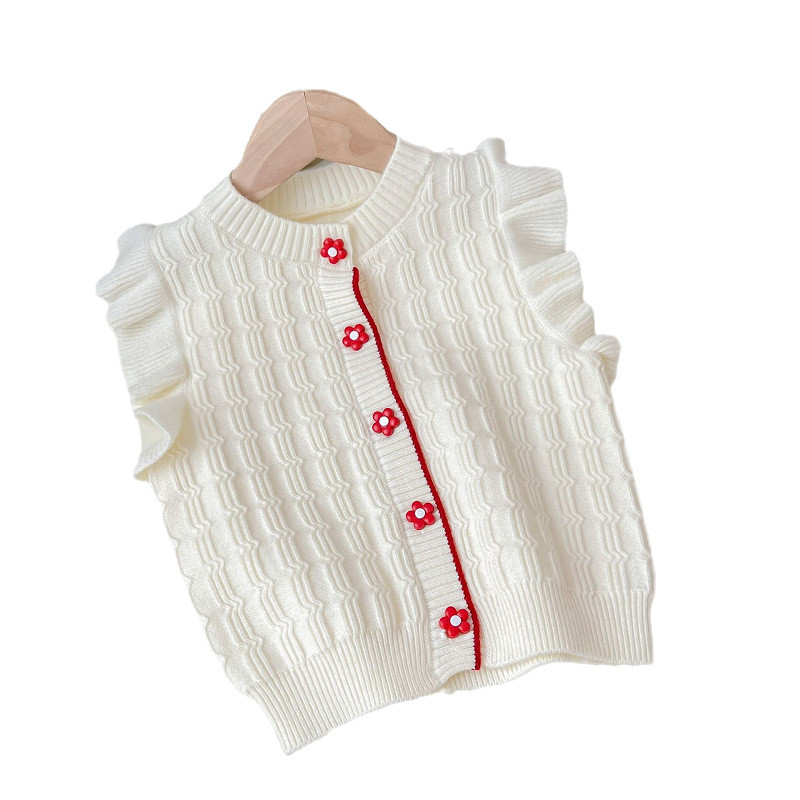 Djevojčice Princess Vuneni prsluk Proljeće Jesen Djeca Bebe Djeca Slatki šal Džemper Kaput Dječji